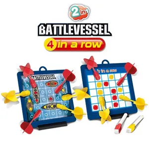 Newest Family Party Board Game Set 2 In 1 Magnetic Darts Target Board Throwing Toys Battle Game For Kid