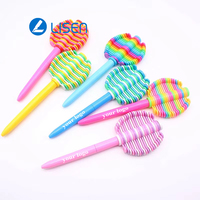 Stylo à bille créatif et drôle Jouet Lollipop Flake Rotatif Arbre de Noël Cadeau publicitaire Stylo 1.0mm Largeur d'écriture Plastique durable