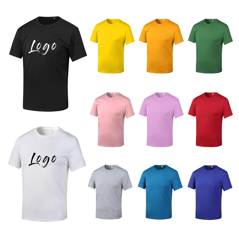 Camiseta de spandex de algodão, logotipo personalizado, camisetas masculinas de spandex lisa, unissex, gráfico