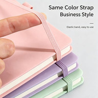 Carnet à couverture rigide en PU avec impression personnalisée, stylet tactile, bande élastique, carnet de notes en stock pour le bureau et les affaires