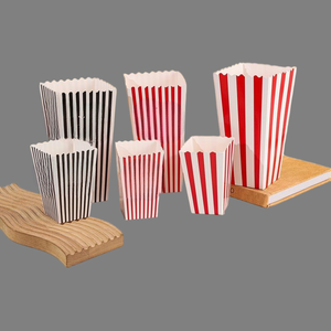 Caja de Papel Desechable para Alimentos, Caja de Papel Personalizada, Caja para Palomitas, Caja para Papas Fritas, Ecológica, para Cine, Snack Bar, Fiestas - Product Image 6