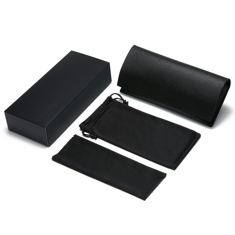 Sunglasses Eyewear Case Rectangle Shape Leather