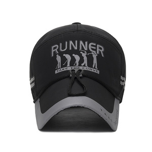 Runner Baseball Cap Breathable Mesh Unisex Sun Protection Windproof Spring Summer Hat - Product Image 1