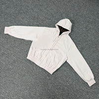 Sweat à capuche zippé épais style rétro américain avec broderie fleur de prunier, polyvalent et tendance urbaine