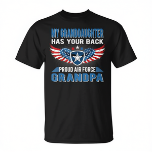 Camiseta Proud Air Force Grandpa: Mi nieta tiene tu espalda - Camiseta promocional - Product Image 2