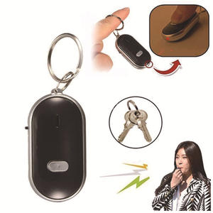 プロモーション電子キーホルダースイッチ点滅ビープ音リモートロストキーファインダーロケーターキーチェーンリングキーファインダーホイッスルLED付き - Product Image 3