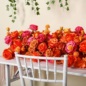 Tiras de Flores Artificiales de Alta Calidad, Guirnalda para Boda, Decoración Floral, Camino de Mesa, Decoración para Boda, Aniversario - Product Image 5