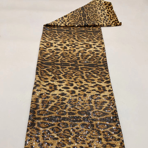 5MM tricoté motif <span class=keywords><strong>léopard</strong></span> Transparent paillettes tissu vêtements accessoires paillettes brodé tissu - Product Image 1