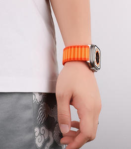 Bracelet de montre en nylon en gros pour Apple Watch S 10 11 46mm Ultra 49mm SE 44mm, bracelet de sport élastique en nylon - Product Image 5