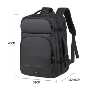 Sac à dos pour ordinateur portable d'affaires scolaire de luxe à grande capacité antivol personnalisé, extensible, avec port USB - Product Image 5