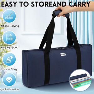American Mahjong <b>Tile</b> Set 166 White <b>Plastic</b> <b>Tiles</b> with 4 All-in-One Racks/Pushers Blue Carrying Bag Included - Product Image 5
