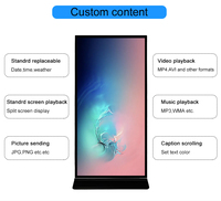 Pantalla LCD Táctil Vertical de 65/75/85 Pulgadas para Publicidad en Interiores, Kiosco de Señalización Digital y Tótem