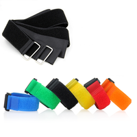 Sangle de fixation élastique personnalisée, flexible, auto-agrippante, résistante à la chaleur, écologique, avec boucle auto-agrippante pour câbles