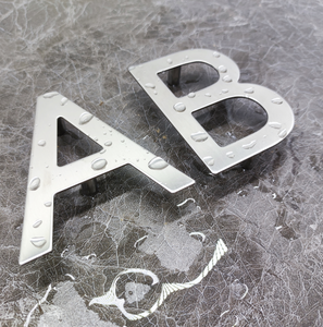 Nhà Xây Dựng Thép Không Gỉ Ngoài Trời Nhà Hiện Đại Căn Hộ Phòng Bảng Chữ Cái Bảng Chữ Cái Kim Loại Cửa Tấm Thư - Product Image 2