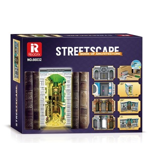 ตั<span class=keywords><strong>ว</strong></span>ต่อ Reobrix 3108 ชิ้น รูปทรงหนังสือ ฉากถนน <span class=keywords><strong>3</strong></span> ตอน พร้อมไฟ LED แบบพับได้ มีสวิตช์ซ่อน ใช้เป็นที่<span class=keywords><strong>ว</strong></span>างหนังสือและตั้งโช<span class=keywords><strong>ว</strong></span>์ได้ เหมาะสำหรับผู้ใหญ่ - Product Image 5