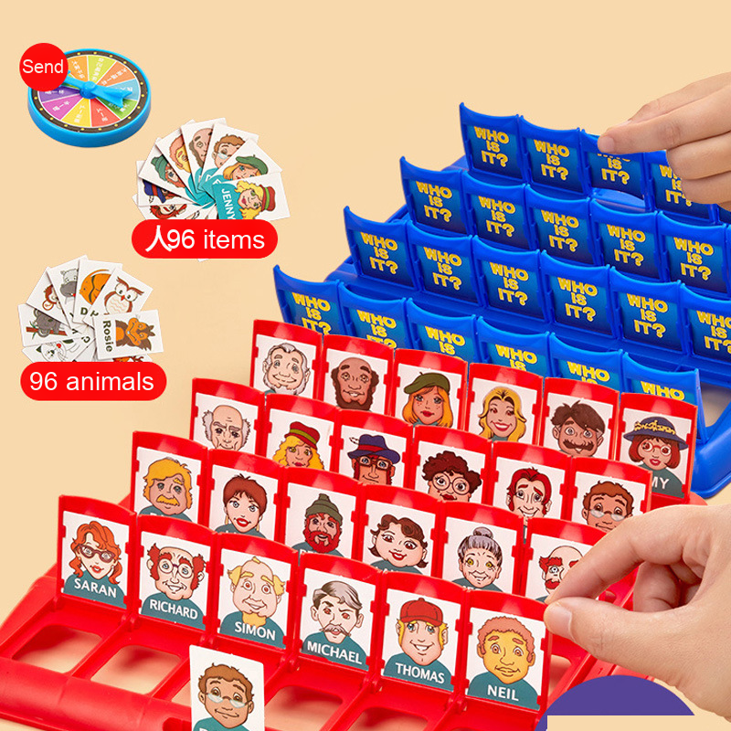 Guess who I Am Board Games Children's Puzzle Games, Parent-child Interactive Thinking, Logic Toys, Two Player Battle Cards