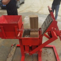 Machine à mouler des briques d'argile de six pouces, machine à briques manuelle, briques d'argile pressées à la main