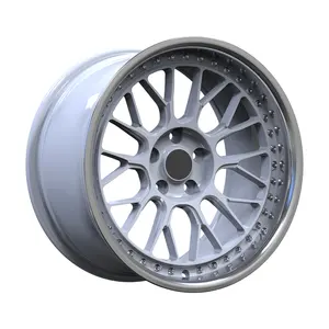 1 parça dövme tekerlekler monoblok 15-24 inç beyaz dudak alüminyum alaşım araba tekerlekleri jantlar 18 "5x114.3 Honda Odyssey için