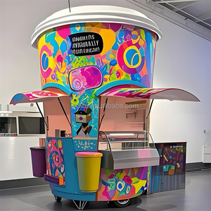 Food Truck Móvil Multifuncional, Remolque de Comida Personalizado en Forma de Taza de Café, Carrito para Venta de Helado, Postres, <span class=keywords><strong>Pizza</strong></span> y Catering - Product Image 6