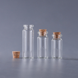 Wholesale Bulk Empty 4ml 5ml 6ml 7ml 8ml 10ml 12ml 15ml 20ml Little <strong>Mini</strong> Small <strong>Glass</strong> Wishing <strong>Bottle</strong> with Cork Stopper for Sale - Product Image 4