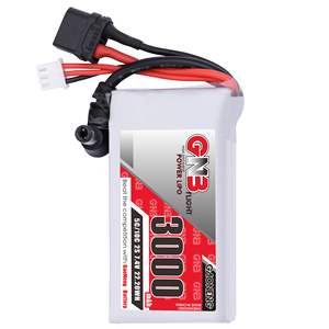 GAONENG GNB DJI FPV-bril LiPo-batterijpakketten 2S 3000mAh 7.4V XT60 DC5.5-connector met stroomindicator - Product Image 1