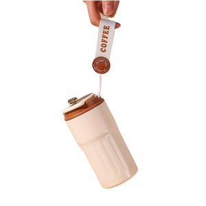 Taza de café térmica de acero inoxidable 316 de gran capacidad duradera para bebidas calientes Diseño elegante - Product Image 5