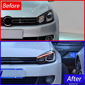 AURON 2010-2014 VW Golf 6 GTI MK6 Matrix Xenon Head Lamp New 12V 36W 6000 lm 6000K <b>Plug</b> and Play Universal Fitment <b>Light</b> - Product Image 4