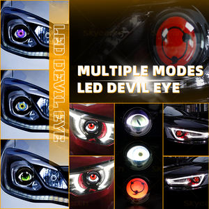 Éxito de Ventas <span class=keywords><strong>en</strong></span> Tiktok Luces de Ojo de Diablo Dinámicas de 12V y 3 Pulgadas con 6 Modos y Control Remoto Adecuadas para la Modificación de <span class=keywords><strong>Toyota</strong></span>, Honda y Volkswagen VW - Product Image 3