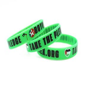 Activités promotionnelles Bracelets en silicone Sérigraphie Take the Pledge Bracelet New Business - Product Image 1