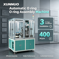 Machine d'assemblage de joints toriques industrielle haute vitesse XUNNUO 3 avec PLC 220V, garantie 1 an, neuve pour articles sanitaires