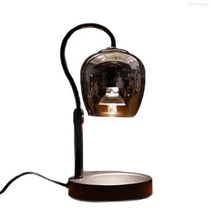 Luxurious Electric Aromatherapy Candle Warmer Metal Bedroom Bedside Candle Lamp Romantic Smokeless Dimmable Night Candle <b>Light</b> - Product Image 5