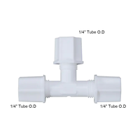 Conectores de Tubo JACO 702 de 1/4 de Pulgada, Conector en T JACO para Sistemas de Ósmosis Inversa