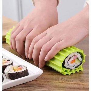 Reusable Eco-Friendly Silicone Sushi Roller <b>Mat</b> Washable Rice <b>Rolling</b> Maker Cake Roll Pad Dishwasher Microwave Safe Kitchen Tool - Product Image 4