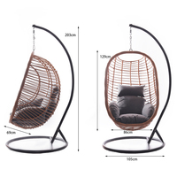 Chaise pivotante suspendue à œufs pour salon unique, nouvelle collection 2022