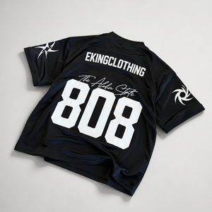 Wholesale Custom Oversized <strong>Mesh</strong> Jersey Football Retro Streetwear <strong>Crop</strong> <strong>Top</strong> with Sublimation Printing Football Jersey - Product Image 6