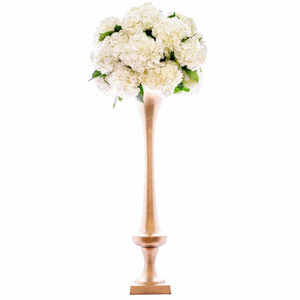 Haute qualité métal aluminium coulé trompette fleur Vase élégant à la mode en gros en vrac pour la décoration intérieure Table Top mariages - Product Image 1