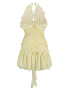 Elegante Abito Mini Aderente da Donna con Stampa Floreale, Stile Lussuoso, Vita <span class=keywords><strong>Naturale</strong></span>, Sexy, per Uso Quotidiano e Formale - Product Image 6