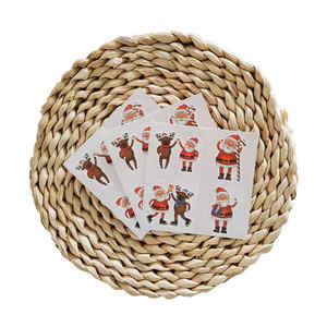 Navidad divertido muñeco de nieve ciervo <span class=keywords><strong>tatuajes</strong></span> temporales <span class=keywords><strong>para</strong></span> niños pegatinas impermeables <span class=keywords><strong>para</strong></span> el cuerpo regalos fiesta <span class=keywords><strong>cumpleaños</strong></span> favores - Product Image 2