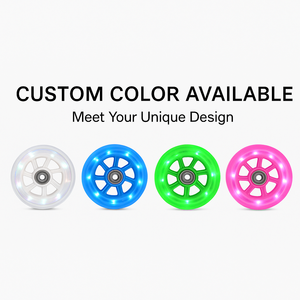 Nhấp nháy LED bánh xe <span class=keywords><strong>scooter</strong></span> bánh xe 200mm <span class=keywords><strong>Scooter</strong></span> 2 bánh xe <span class=keywords><strong>Scooter</strong></span> LED <span class=keywords><strong>Light</strong></span> up thay thế bánh xe người lớn LED <span class=keywords><strong>Scooter</strong></span> bánh xe - Product Image 4