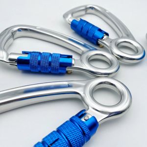 <span class=keywords><strong>Mousqueton</strong></span> en aluminium <span class=keywords><strong>à</strong></span> verrouillage automatique 23kN <span class=keywords><strong>avec</strong></span> <span class=keywords><strong>anse</strong></span> captive pour l'escalade - Product Image 3