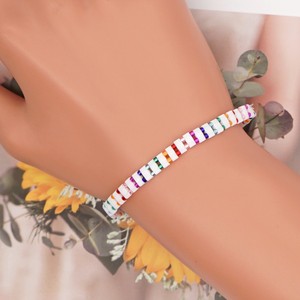Go2boho Bracelet Miyuki Pour Dames Extensibles Bijoux De Perles De <span class=keywords><strong>Tila</strong></span> Colorées - Product Image 5