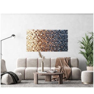 Arte da Parete Geometrica in Legno, Decorazione Murale in Legno, Pezzo <span class=keywords><strong>Moderno</strong></span> <span class=keywords><strong>e</strong></span> <span class=keywords><strong>Rustico</strong></span> - Product Image 6