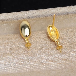 Accesorios de Plata S925 para DIY, Perlas Semiterminadas, 6-10 Triángulos, para Pendientes, Joyería, Nuevo 960 - Product Image 3