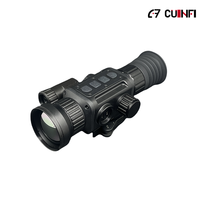 Lunette thermique légère avec capteur 640x512, zoom 1-8x, 10 types de réticules, NETD20mk, détection 2600m, télémètre laser 1000m
