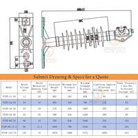 11kV 24kV 33kV Aisladores de poste de polímero hidrofóbico Estación de energía Aisladores de poste de línea compuesta de goma de silicona de alto voltaje