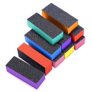 Bloque de Pulido de Uñas de Esponja Negra de Tres Lados con Logotipo Personalizado, Herramienta de Pulido Suave para Manicura - Product Image 4
