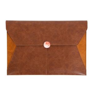 Porte-documents de grande capacité format A4, en cuir PU, avec boutons, organiseur de documents, rangement pour bureau, pochette pour documents - Product Image 1
