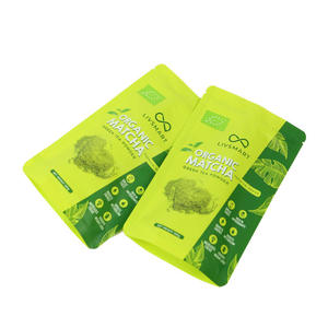 Pochette debout en plastique en matériau composite PE PET de haute qualité personnalisée avec votre logo sacs d'emballage vides en poudre Matcha - Product Image 4