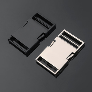 Hebilla de Liberación Lateral Metálica Negra y Plateada de 30 mm para Bolsos, Cierre de Metal Resistente - Product Image 1