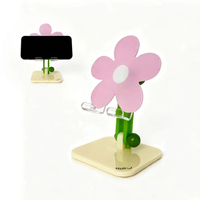 Support de bureau universel pliable et rotatif à 180° en acrylique antidérapant, hauteur réglable, motif floral, personnalisable OEM pour l'apprentissage et le bureau